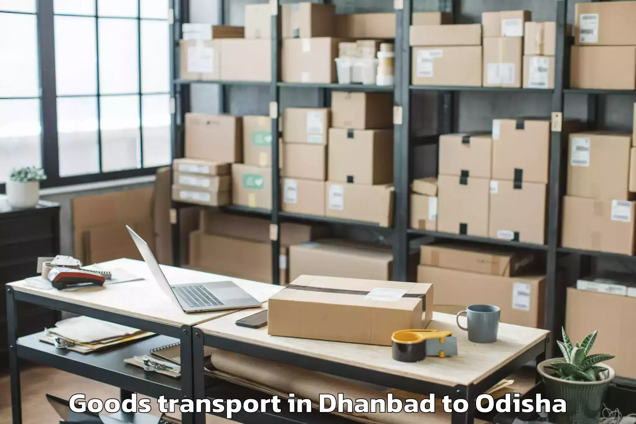 Book Dhanbad to Bangomunda Goods Transport Online